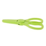 iplusmile Tijeras Cerámicas Infantiles Portátiles para Cortar Alimentos Niña con Protector Multifunción para Verduras Carnes y Frutas Herramienta para Preparar Comida Complementaria