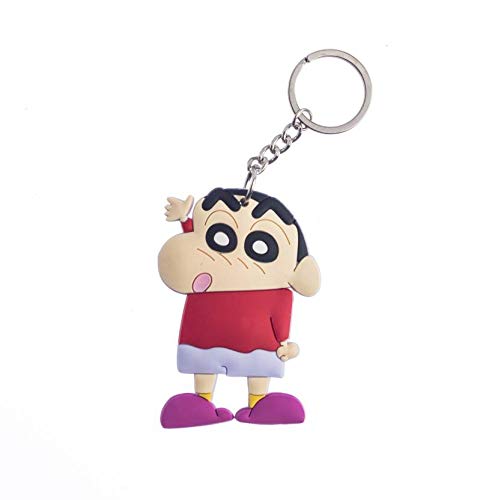 Techpro Best Qulity Double Sided Soft Rubber Key Chain/Key Ring, Multicolor