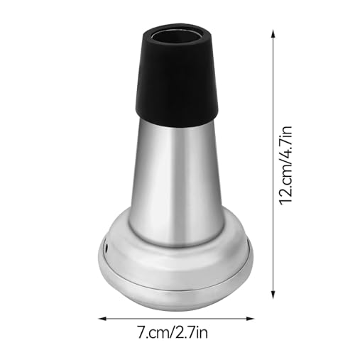Trumpet Straight Mute Silencer, Lightweight Aluminum Trumpet Mute Practice for Jazz Classic, Beginners and Students