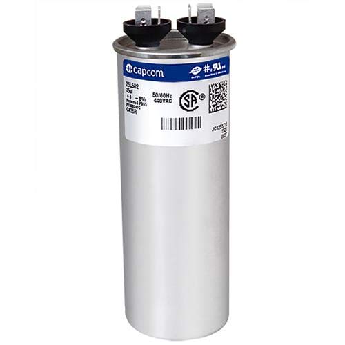 Round 25L502 Capacitor 35 uf MFD 440 Volt Replaces Z97F9639 97F9639