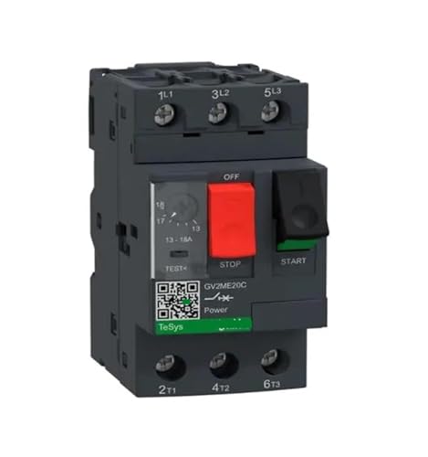 Disjoncteur moteur TeSys GV2 Schneider 13-18A thermomagnétique pour protection triphasée GV2ME20