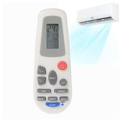 TECHZOCO Mando Universal para Aire Acondicionado, Mando Distancia Aire Acondicionado, Hisense RCH-5028NA RCH-2302NA RCH-3218, Control Remoto LCD Digital, No Incluye Pilas AAA