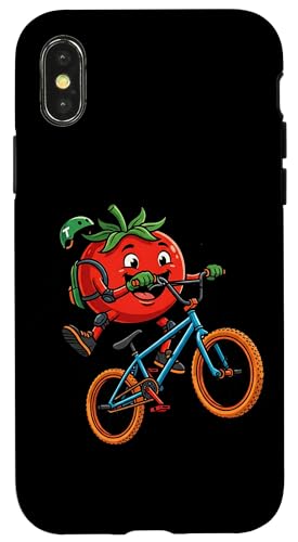 BMX ���]�� �g�}�g ���킢�� �L�����N�^�[ �L�b�Y �T�C�N�����O �A�N�V���� �X�}�z�P�[�X iPhone X/XS �p