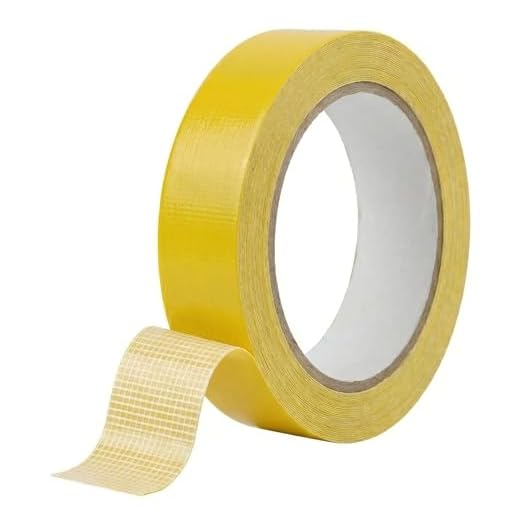 msymsyu 15Mx10mm Doppelseitiges Klebeband für Stoff 1 Rollen Dünnes Doppelseitiges Klebeband Gelb Doppelklebeband Stark haftend und Spurlos Klebebandbeidseitig für Teppich Tuch Foto Sofakissen