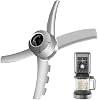 Cuchilla de repuesto para Ninja Creami NC500 Series Deluxe, compatible con Creamerizer NC500 NC501 NC501H NC501HBL CN501CO, accesorios de repuesto para máquina mezcladora de helado cremoso 2
