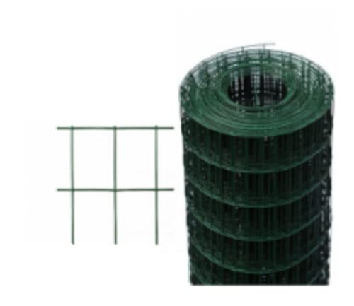 ITALFROM Rollo de 25 m, valla de malla metálica galvanizada plastificada. Malla: 75 x 50 mm. Diámetro del hilo: 2,2 mm. Altura de la red: 175 cm. Cód. 2381
