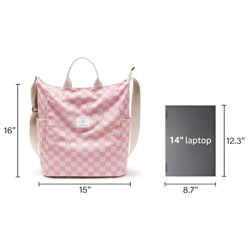 Image of KALIDI Corduroy Tote Bag, Large Slouchy Hobo Messenger Crossbody Bag