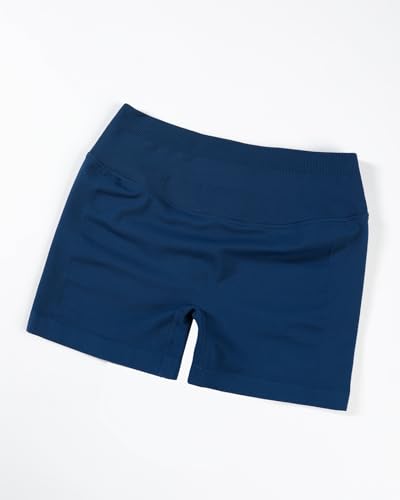 Image of AUROLA Influence Workout Shorts for Women,2.5 3.5 4.5 5.5 6.5 No Roll Up Squat Proof Scrunch Seamless Compression Gym Short
