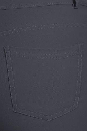 Women's Plus Size Casual Stretch Comfy Pockets Solid Bermuda Shorts Pants4