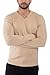 X RAY Mens V Neck Sweater, Basic Slim Fit Pullover, V-Neck Dress Sweater for Men Fall Winter (Big & Tall), Oatmeal, 4X-Large