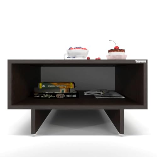 Image of ESTANTERIA Coffee Table for Living Room Wooden Engineering Wood Center Tea Table Strong & Durable Space Saving Furniture with Storage for Bedroom Modern Design Furniture Home Decor (Fraustina)