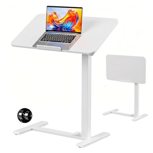 Overbed Rolling Desk with Wheels