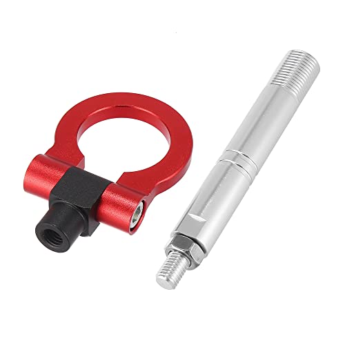 X Autohaux Auto Car Track Racing Front Rear Bumper Screw On Tow Hook Trailer Hitch Ring For Toyota Avanza 2007-2018 Red Round #TOP5
