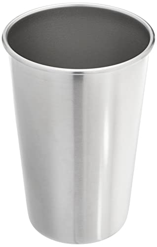 True Stainless Steel Pint Cups, Set Of 4 Beer Glasses, Silver #TOP12