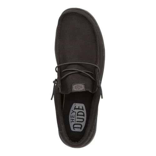 Image of HEYDUDE Men's Wally Stretch Canvas Loafers | Lightweight Slip On Shoes | Casual Walking, Travel & Everyday Style
