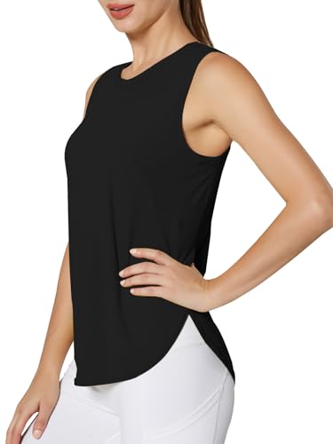Comilaka Camiseta Deportivo para Mujer sin Mangas Camisetas Transpirables de Fitness Yoga