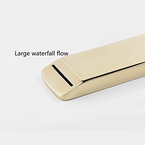 Mitigeur de lavabo rotatif or en laiton avec levier mono-commande - 2