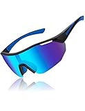 MELLIEX Occhiali da Sole Ciclismo Polarizzati, Ultraleggero Anti-UV400 Nasello Regolabile Occhiali da Sole Sportivi per Uomo e Donna, Adatto per Bici MTB Corsa Pesca Golf