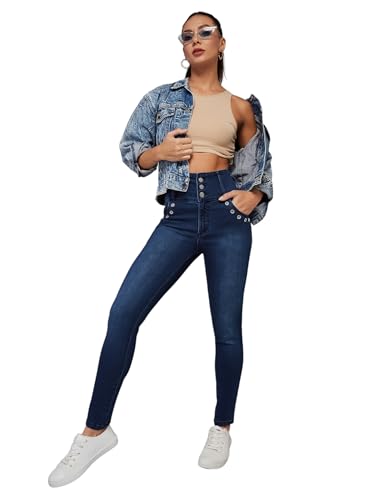 Jean skinny femme taille haute Dolce Crudo pantalon galbant confortable