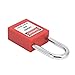 38MM Lockout Tagout Padlock, Steel Beam Isolation Lock, with 2 Keys - Anti - Skid Design, Writable Label, Industrial Safety Use