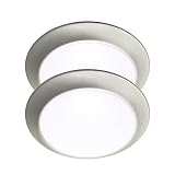 LIT-PaTH LED Flush Mount Ceiling Lighting Fixture, 9 Inch Dimmable 15.5W, 1050 Lumen, Aluminum Housi