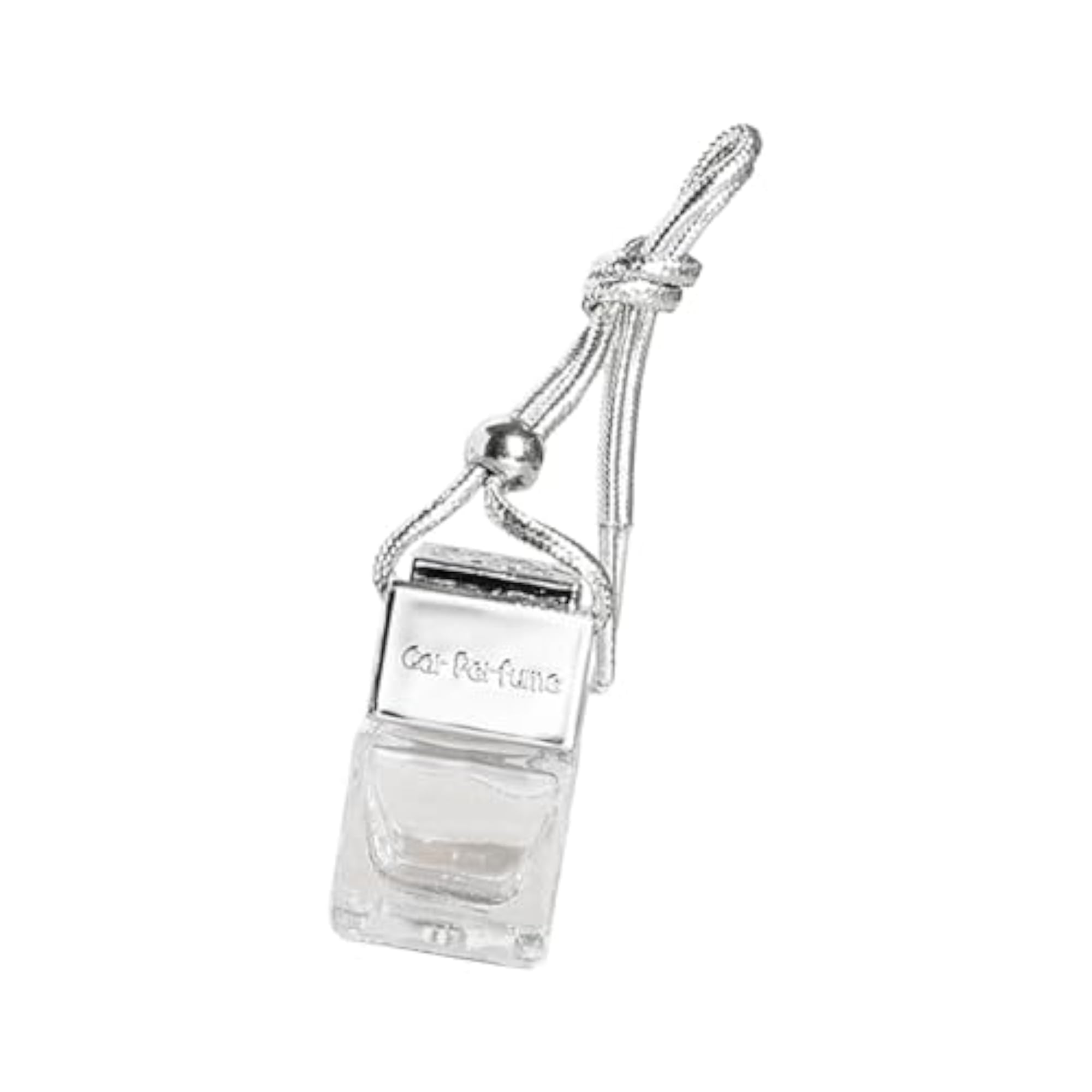 6xEmpty Car Diffuser Empty Pendant Perfume Bottle Silver
