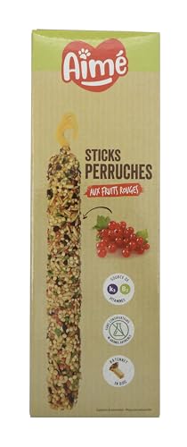 Aime Baguettes aux Fruits Rouges pour Perruches/Friandises pour Oiseaux/2 Baguettes Croustillantes – Image 3