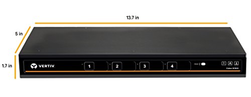 Avocent Vertiv Cybex Sc800 Secure Desktop Kvm Switch, Single Head Monitor, 4 Port, Dual-Link, Secure Desktop Kvm Switch, Common Access Card (Cac), (Dpp), Taa Compliant (Sc845-001) #TOP2