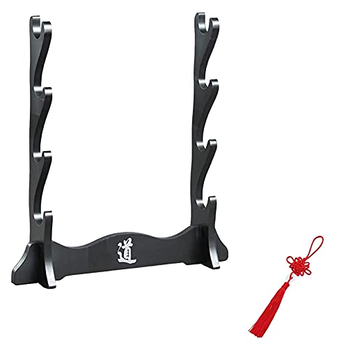 Estante para katanas, Estante para Espadas, Estante para Armas, Soporte de exhibición de katanas de Madera (D)