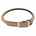 Coastal Pet Products DCP120822TAN Leather Circle T Oak Tanned Round Dog Collar, 22 by 1-Inch, Tan