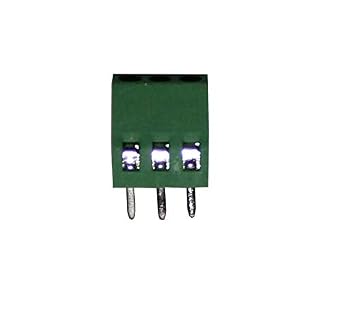 2.54mm Pitch Screw Terminal Block 3 Pole 10 Pack QSU