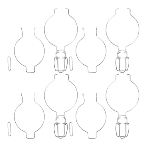VICASKY 4 Hebillas de Acero Inoxidable para Cierre de Alambre - Sujetadores Metálicos para Sellado de Tarros de Vidrio, Conservación Hermética de Alimentos, Almacenaje de Cocina, Contenedores