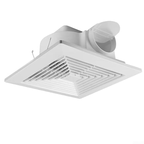 YUANGANG Ventilador extractor de baño, ventilador de ventilación de techo integrado, ventiladores de escape de techo blancos, potentes ventiladores extractores silenciosos montados en la pared, 20 x