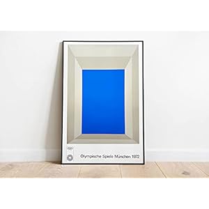 Josef Albers Olympische Spelen München Poster – Josef Albers Afbeelding – Abstracte Kunst – Wanddecoratie – Kunstwerken…