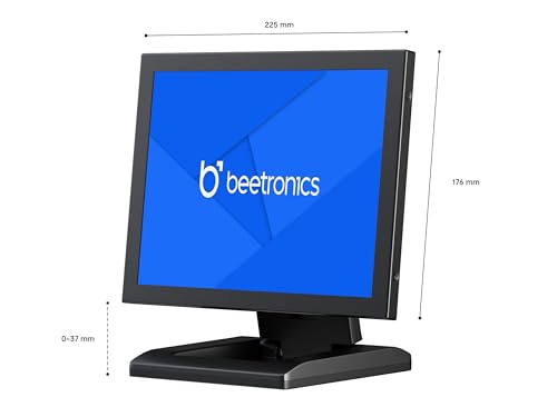Image of Beetronics 10 Inch Full HD IPS Monitor - Professional Industrial-Grade Display | HDMI, VGA, BNC, RCA Inputs | Durable Metal Housing, Matte Screen, 4:3 Aspect Ratio, Wide Viewing Angle - 10VG7M