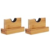 Garneck 竹製野球バットホルダー 収納ラック 家庭用デスクトップバットスタンド アクセサリー 1組