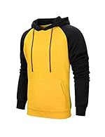 MATERIAL: 100% Polyester, lined with cotton. Mens hoodies, Warm, Soft and Lightweight, Comfortable to wear, Non-pilling, Resist fading. FEATURES: Creative Patchwork makes the hoody more Attractive and Unique, Long Sleeve, with Drawstring and Kangaroo...