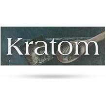 Kratom Vinyl Decal 48 Inch x 18 Inch Weatherproof Heavy-Duty Adhesive Backing | Herbal Wellness, Alternative Health, Customer-Ready Signage | Made in USA