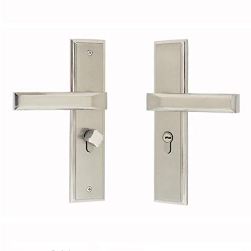 Serrure de porte alu avec poignée cylindre sécurité argento