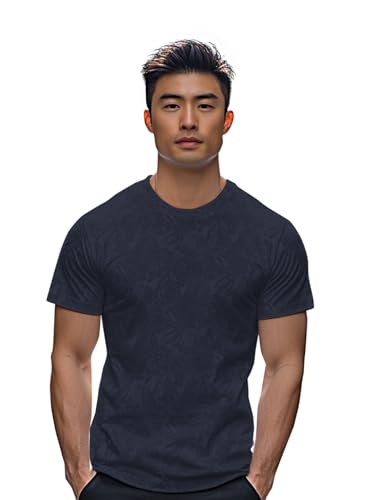Image of Urbano Fashion Men's Printed Half Sleeve Slim Fit Cotton T-Shirt