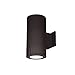 WAC Lighting DS-WD05-S30S-BZ Tube Architectural 5" LED Up and Down Wall Light Straight Spot Beam 3000K in Bronze, Double