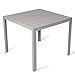 Produktbild Vanage Polywood Aluminium Gartentisch stabil + pflegeleicht 90x90cm silber