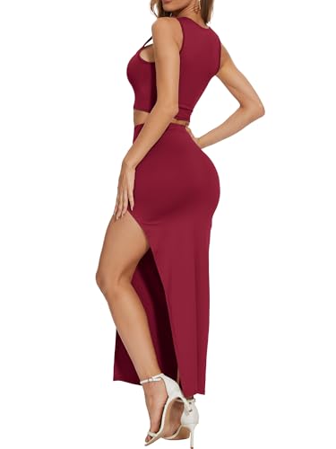 Image of ELLEVEN Two Piece Skirt Sets for Women Going Out Outfits