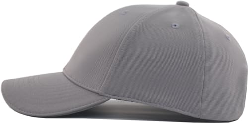 Image of TSSGBL Men's Plain Baseball Hat - OSFM & XXL Big Head Fit，Adjustable Structured Ball Cap with Reflective Sandwich Brim