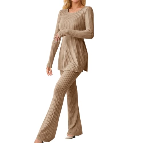Pyjama confortable pour les femmes actives cherchant un ensemble tricot fluide et chaud