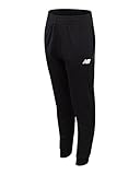 New Balance Boys Sweatpants - Active Performance Tricot Boys Joggers with Inner Drawstring Waist - Athletic Pants for Kids, Size 18-20, New Black