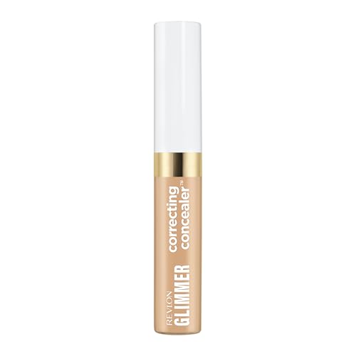 REVLON Glimmer Correcting Concealer – Corrector Líquido Iluminador, con Cafeína, Vitamina C y Esteviósido, Fórmula Ultraligera, Acabado Natural hasta 24H, Tono YELLOW 115, 9ml