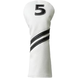 Golf Club Covers,4pcs or 1pc Golf Headcovers for Woods and Driver Fairway Hybrids Women Men - Premium PU Leather with Interchangeable Tags & Magnetic Blade and Mallet Putter Covers