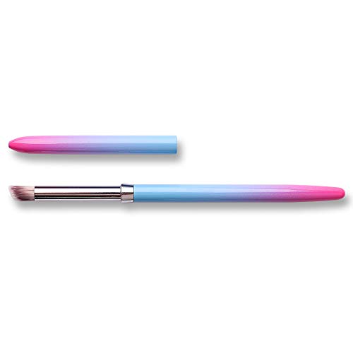 Silpecwee 1Pc Uv Gel Nail Ombre Brush Alloy Handle Nylon Hair Nail Art Gradient Painting Drawing Pen Manicure Brush Tools #TOP5