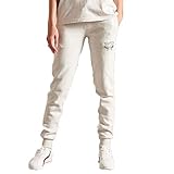 Superdry Womens Script Style Workwear Jogger Sweatpants, Queen Marl, Medium